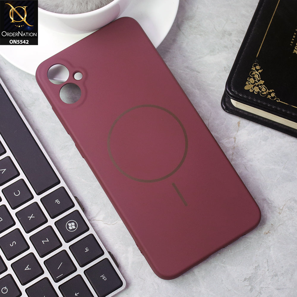 Samsung Galaxy A05 - Maroon - New Premium High Quality Matte Sillica Gel Soft Case