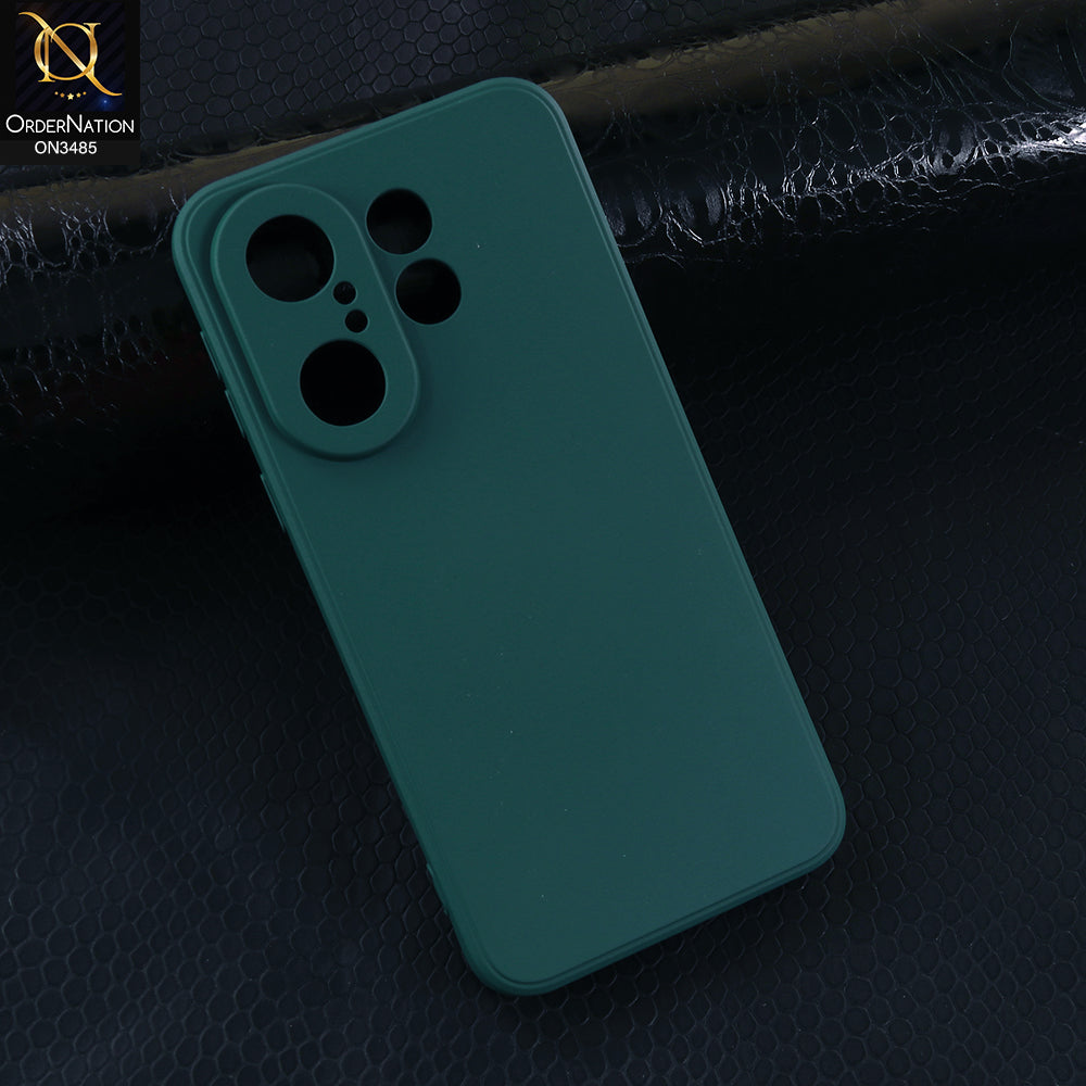 Vivo X200 FE Cover - Green - ONation Silica Gel Series - HQ Liquid Silicone Elegant Colors Camera Protection Soft Case