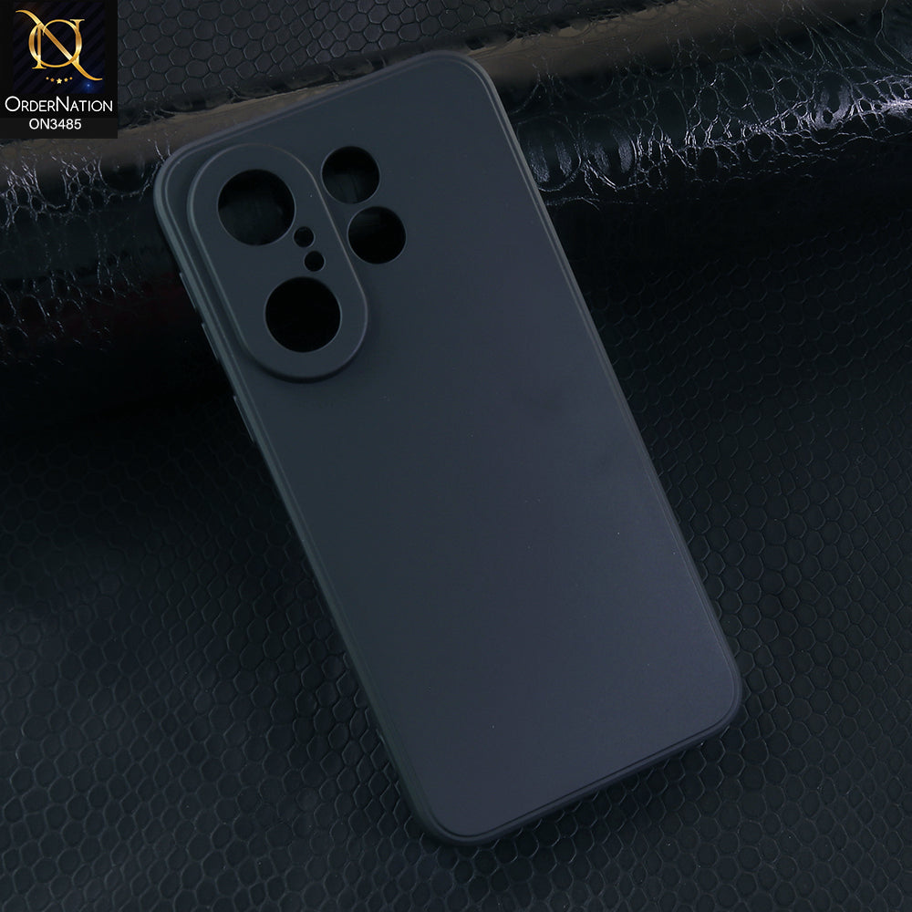 Vivo X200 FE Cover - Black - ONation Silica Gel Series - HQ Liquid Silicone Elegant Colors Camera Protection Soft Case