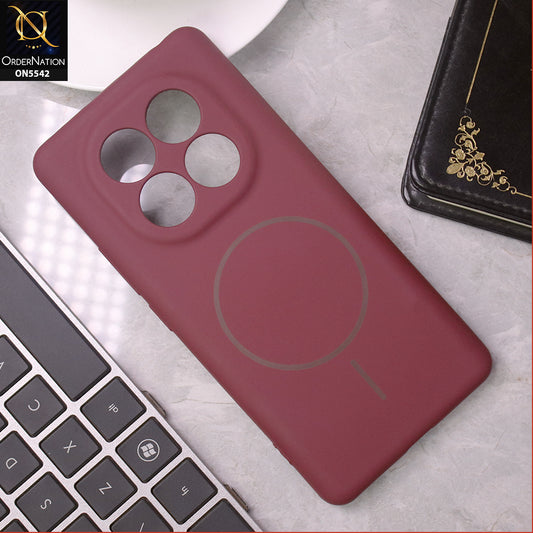Xiaomi Redmi Note 14 Pro - Maroon - New Premium High Quality Matte Sillica Gel Soft Case