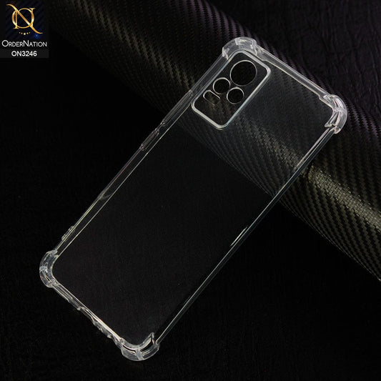 Vivo Y73 Cover - Soft 4D Design Shockproof Silicone Transparent Clear Camera Protection Case