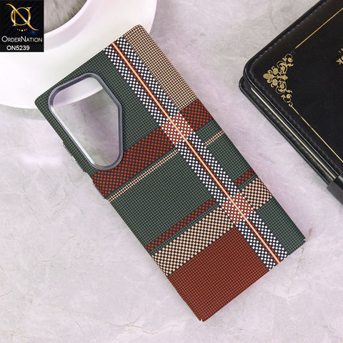 Samsung Galaxy S23 Ultra Cover - Design5 - Universe Luxo Carbon Fiber Texture Ultra Thin Shell Case With Metal Camera Ring Borders