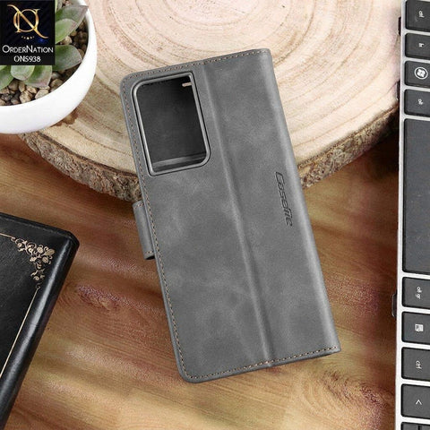 Samsung Galaxy S21 Ultra Cover - Black - New CaseMe Fully Premium High Grade Quality Leather Flip Book With Card Holding Slots And Magnetic Closure 033