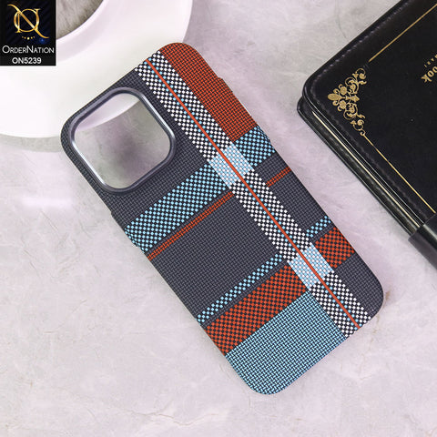 iPhone 15 Pro Max Cover - Design 8 - Universe Luxo Carbon Fiber Texture Ultra Thin Shell Case With Metal Camera Ring Borders