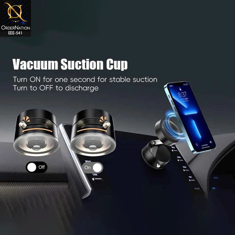 Vacuum Suction Adjustable Phone Holder Stand T-9203 – Strong Adhesion & Foldable Design