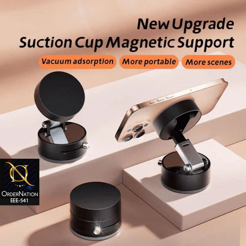 Vacuum Suction Adjustable Phone Holder Stand T-9203 – Strong Adhesion & Foldable Design