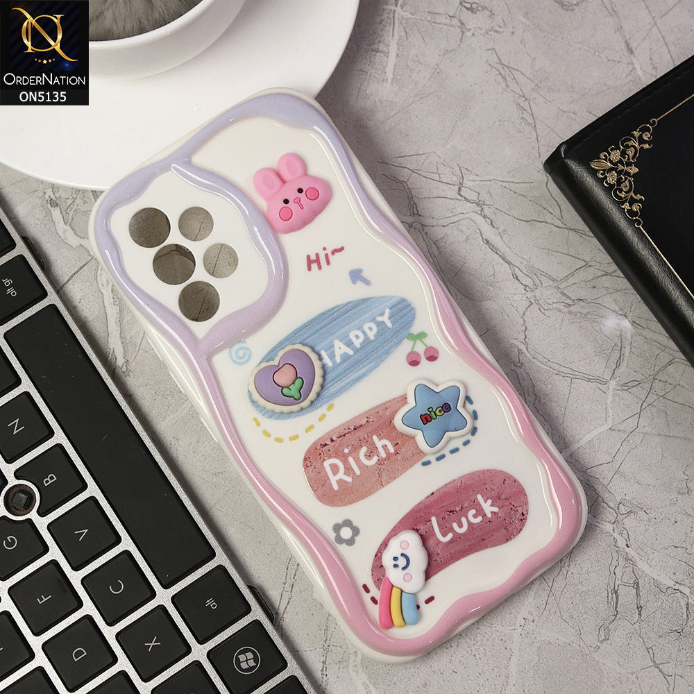 Samsung Galaxy A53 5G Cover - Design 2 - Cute 3D Cartoon Soft Silicon Helix Soft Borders Camera Protection Case