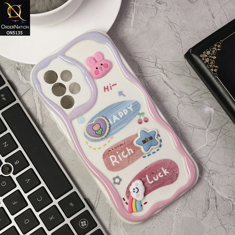 Samsung Galaxy A53 5G Cover - Design 2 - Cute 3D Cartoon Soft Silicon Helix Soft Borders Camera Protection Case