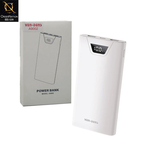 VEN-DENS A9002 Power Bank – Portable Fast Charging Power Bank with Dual USB Output | Model A9002