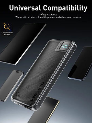 VEN-DENS VD-PB060 10000mAh 22.5W Fast Charging Power Bank with Digital Display