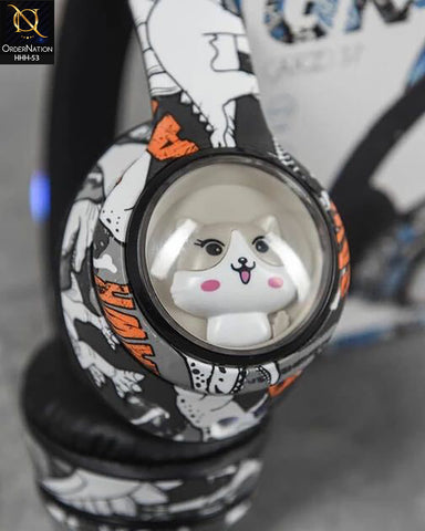 GRAFFITI AKZ37 Wireless Gaming Headset with Bluetooth V5.3, RGB LED Lights & Stereo Sound