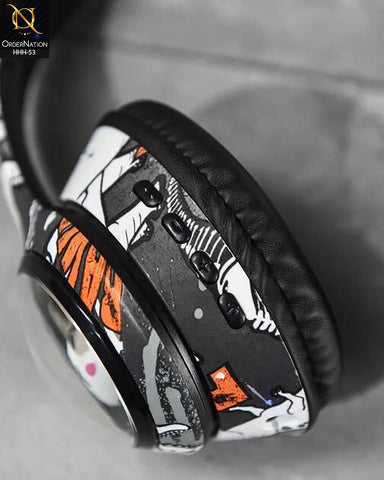 GRAFFITI AKZ37 Wireless Gaming Headset with Bluetooth V5.3, RGB LED Lights & Stereo Sound