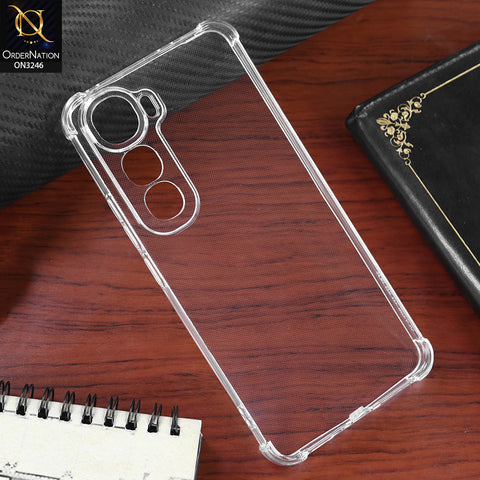Vivo Y400 Cover - Transparent - Soft 4D Design Shockproof Silicone Transparent Clear Camera Protection Case
