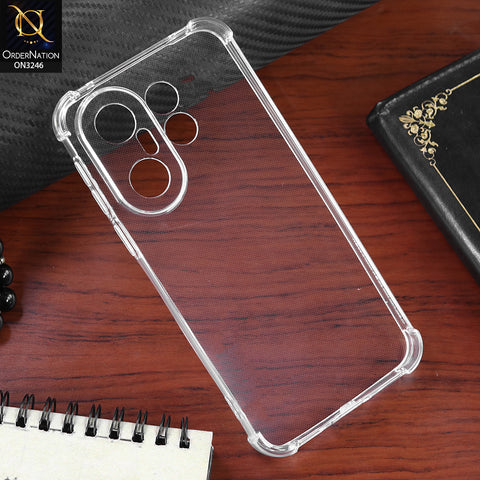 Vivo X200 FE Cover - Transparent - Soft 4D Design Shockproof Silicone Transparent Clear Camera Protection Case
