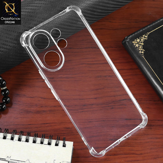 vivo V60 Cover - Transparent - Soft 4D Design Shockproof Silicone Transparent Clear Camera Protection Case