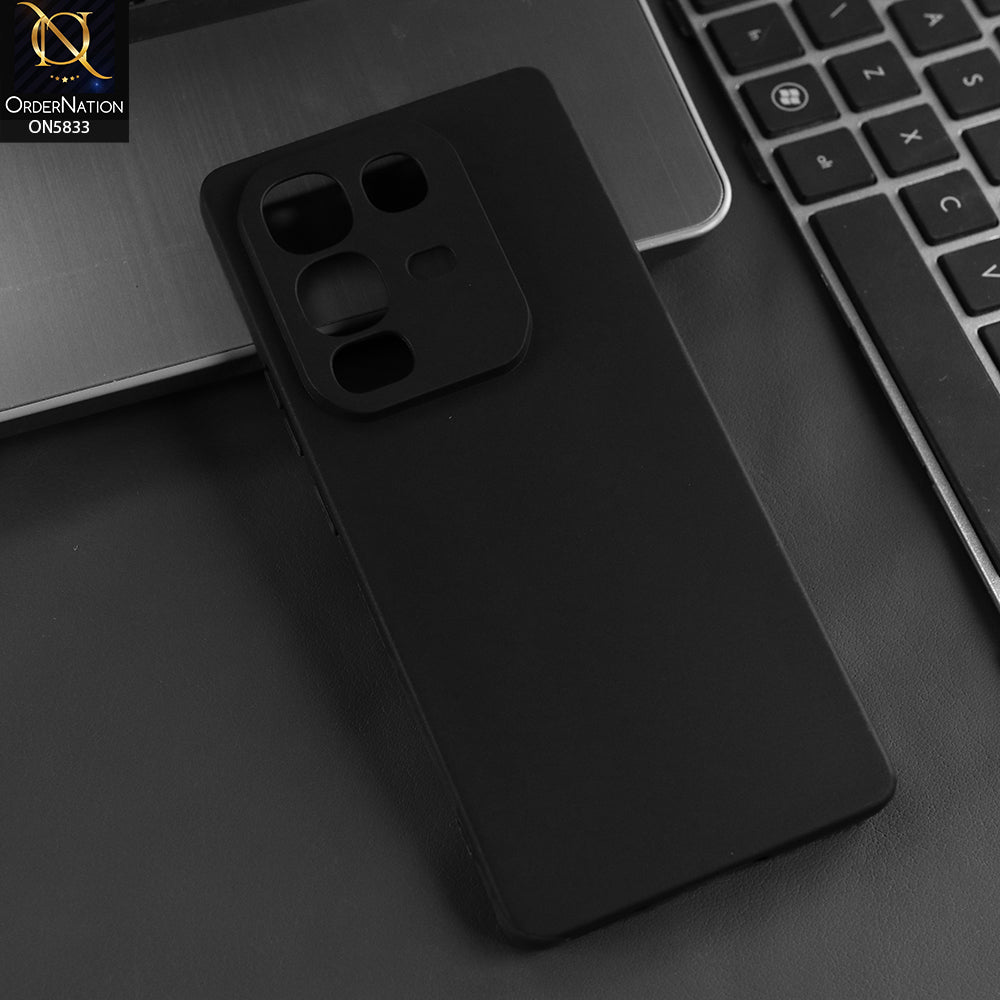 Infinix Note 50 4G Cover - Black -  New Premium Quality Silicone Case Slim Protective Back Cover