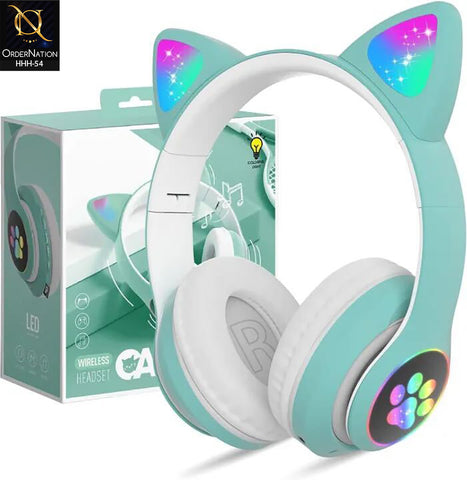 Wireless Cat Headset STN-28 – Cute Foldable Bluetooth Headphones with Comfortable Ear Cushions