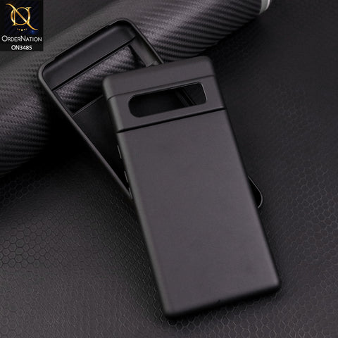 Google Pixel 6 Pro - Black - ONation Silica Gel Series - HQ Liquid Silicone Elegant Colors Camera Protection Soft Case