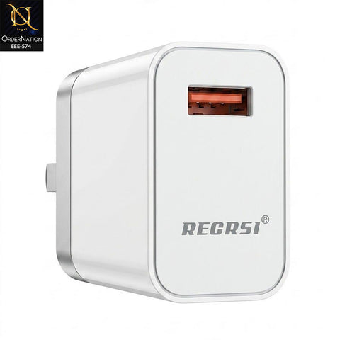 RECRSI 33W HyperCharge USB-A Fast Charger with A to C Cable – Model CH-FA87