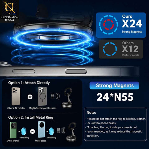 T-9204 360° Rotating Magnetic Car Phone Holder