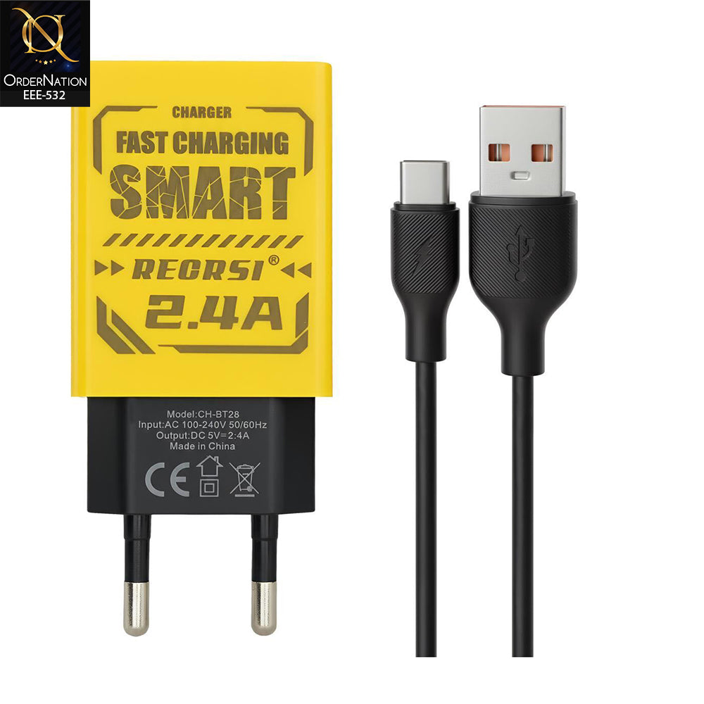 RECRSI CH-BT28 24W Micro USB Travel Charger Adapter