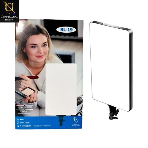 RL-19 LED Light Panel – Professional Makeup & Photography Lighting (Without Tripod Stand)