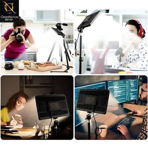 RL-19 LED Light Panel – Professional Makeup & Photography Lighting (Without Tripod Stand)