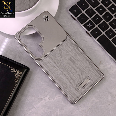 Samsung Galaxy S25 Ultra Cover - Gray  - Premium Metallic Aeroflex Aluminium  Case