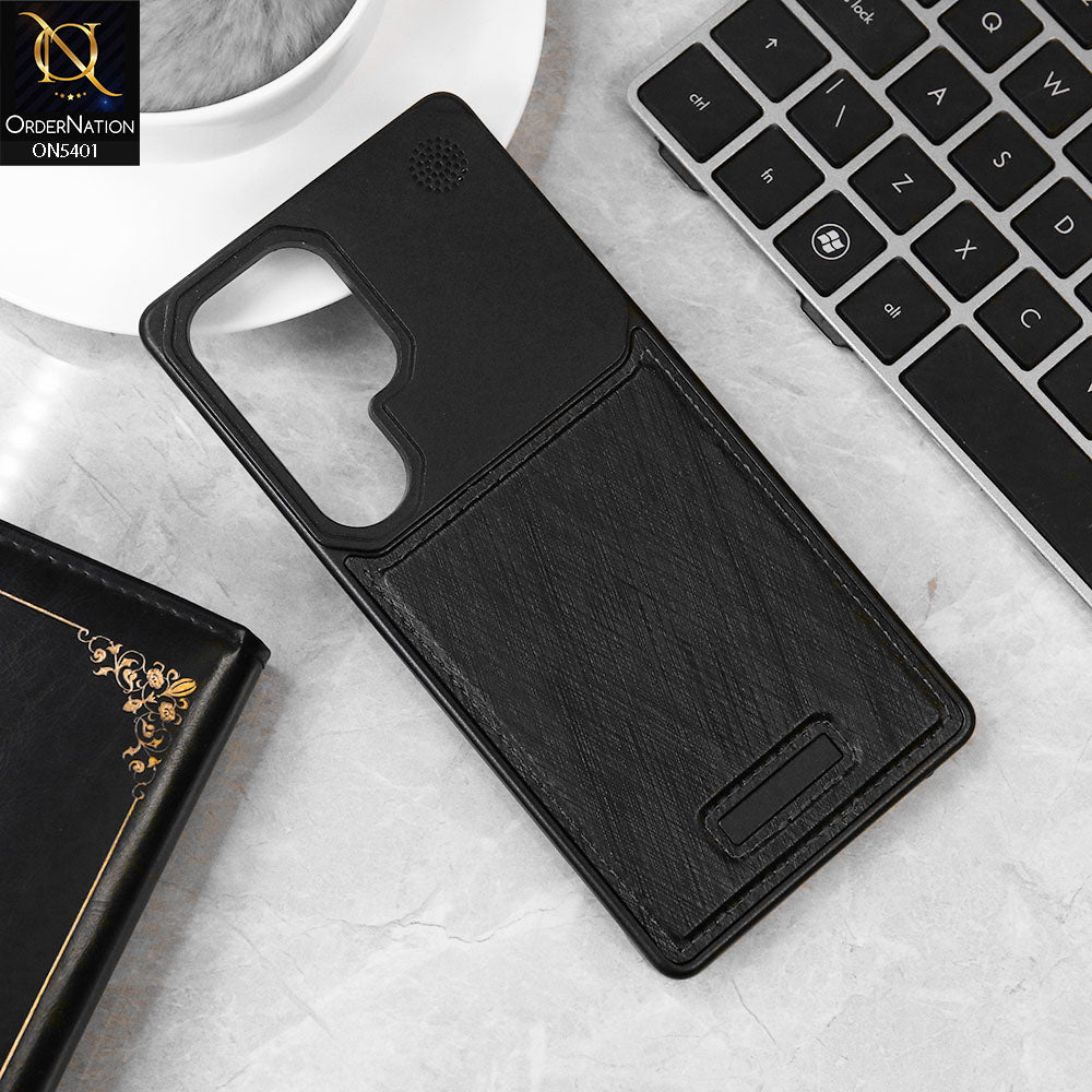 Samsung Galaxy S25 Ultra Cover - Black - Premium Metallic Aeroflex Aluminium  Case