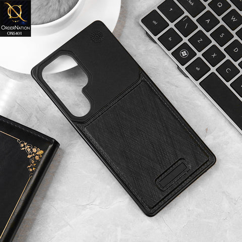 Samsung Galaxy S25 Ultra Cover - Black - Premium Metallic Aeroflex Aluminium  Case