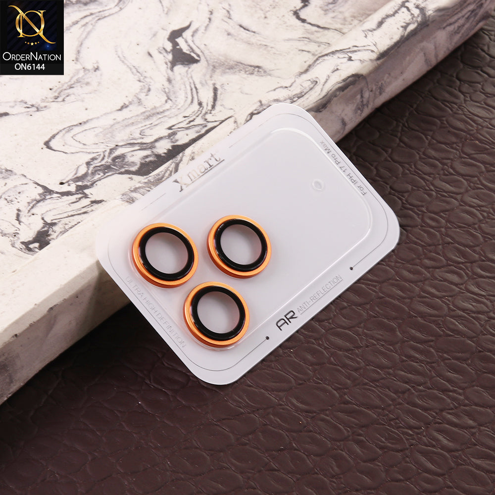 iPhone 17 Pro Camera Protector Lens  - Orange - Xmart AR Anti-Reflection Camera Lens Protector