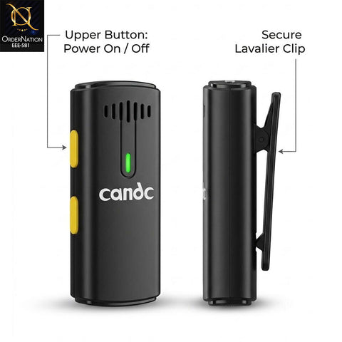 DC-M3 Wireless Microphone 2TX + 1RX | USB-C & Lightning Compatible