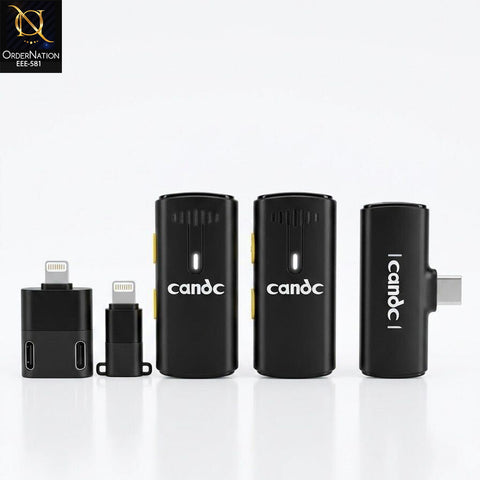 DC-M3 Wireless Microphone 2TX + 1RX | USB-C & Lightning Compatible