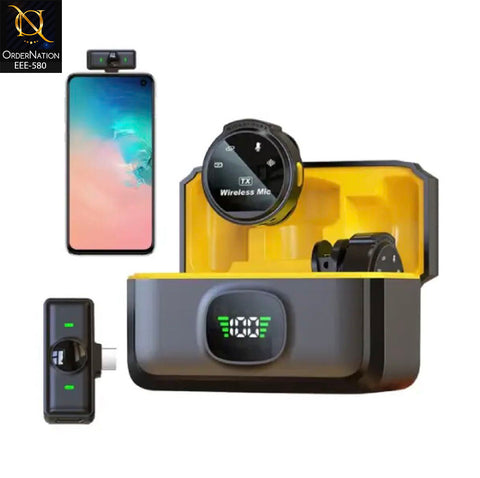 DC-M4 Wireless Microphone 2TX + 1RX USB-C Wireless Mic System