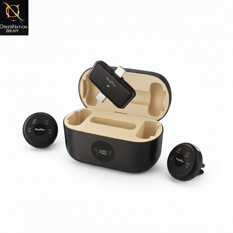 NeePho NP-57 Wireless Collar Clip Microphone – Noise Reduction & 360° Omnidirectional Mic