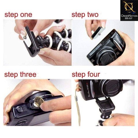 Plokama PK-775 Flexible Tripod with LED Light & Universal Smartphone Holder