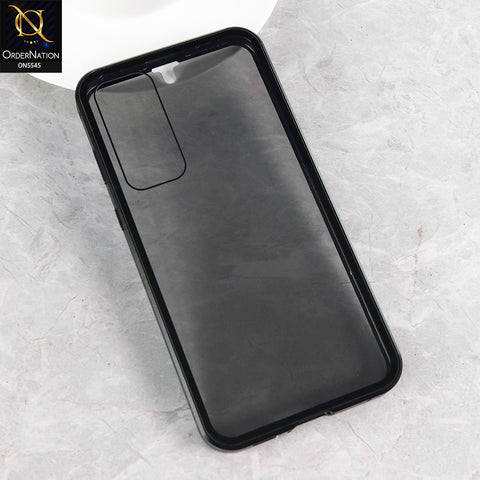 Samsung Galaxy A35 Cover - Black - Luxury HQ Privacy Magnetic Matel Frame Dual Side Tempered Glass Case