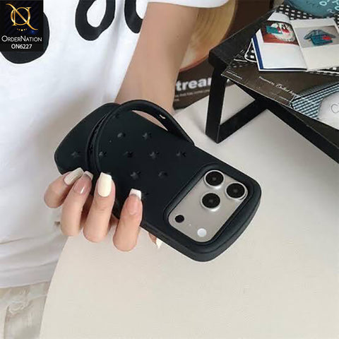iPhone 17 Pro Max Cover - Black - Star-Shaped Camera Protection Phone Case with Raised Protective Edge