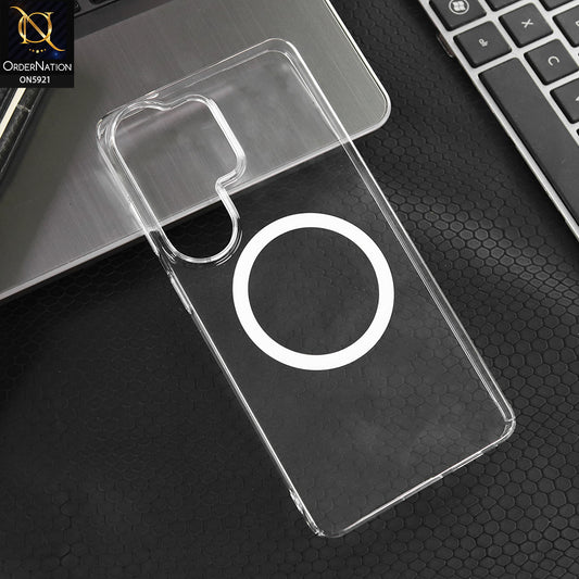Samsung Galaxy S26 Ultra Cover - Transparent - X-LEVEL - Magnet Sparkling - Crystal Clear Magsafe Transparent Case With Magnet