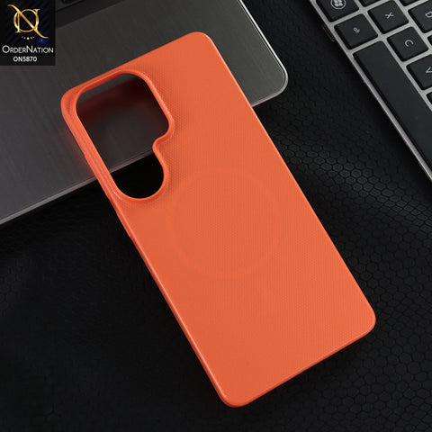 Samsung Galaxy S26 Ultra Cover - Orange - X-LEVEL - Magnet NeoGrid Series - New Premium Texture Cases With MagSafe