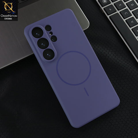 Samsung Galaxy S26 Ultra Cover - Purple - New X-LEVEL - Classic Fluid Skin Collection - Soft Bordered Case Trendy Magsafe Magnetic Hard Shell Case