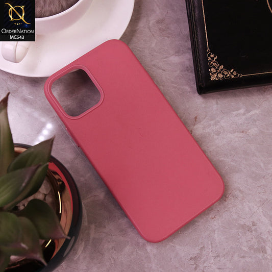 iPhone 13 Pro Max Cover - pink -  Luxury Elegant Leather Soft Case