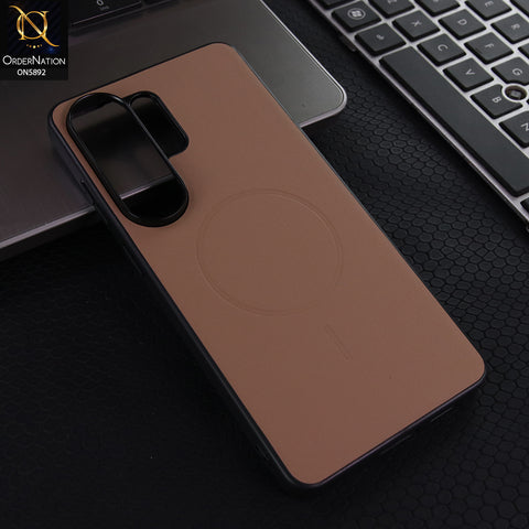 Samsung Galaxy S26 Ultra Cover - Brown - New X-Level-Magnet Duke Series-Magnetic MagSafe Compatible Matte Case