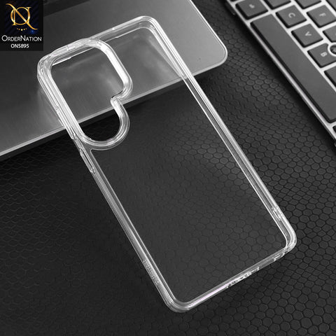 Samsung Galaxy S26 Ultra Cover - Transparent - New X-LEVEL-Space Collection-Shockproof Silicone Transparent Clear Camera Protection Case