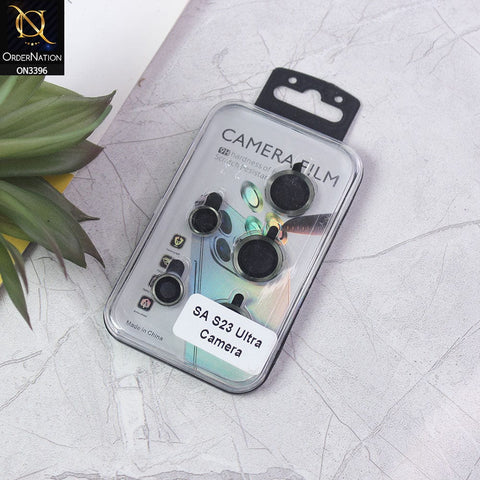Samsung Galaxy S23 Ultra 5G Camera Protector - Green - Metal Ring Camera Glass Protector