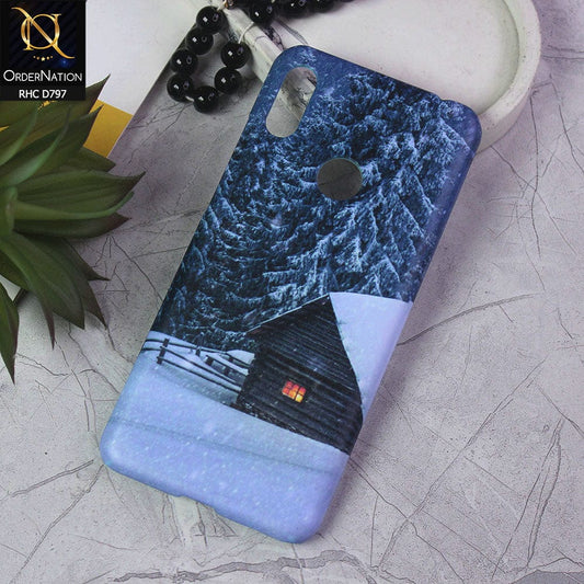 Huawei Y6 2019 / Y6 Prime 2019 Cover - Snow Winter Scenery Printed Hard Case with Life Time Colors Guarantee ( Fast delivery )