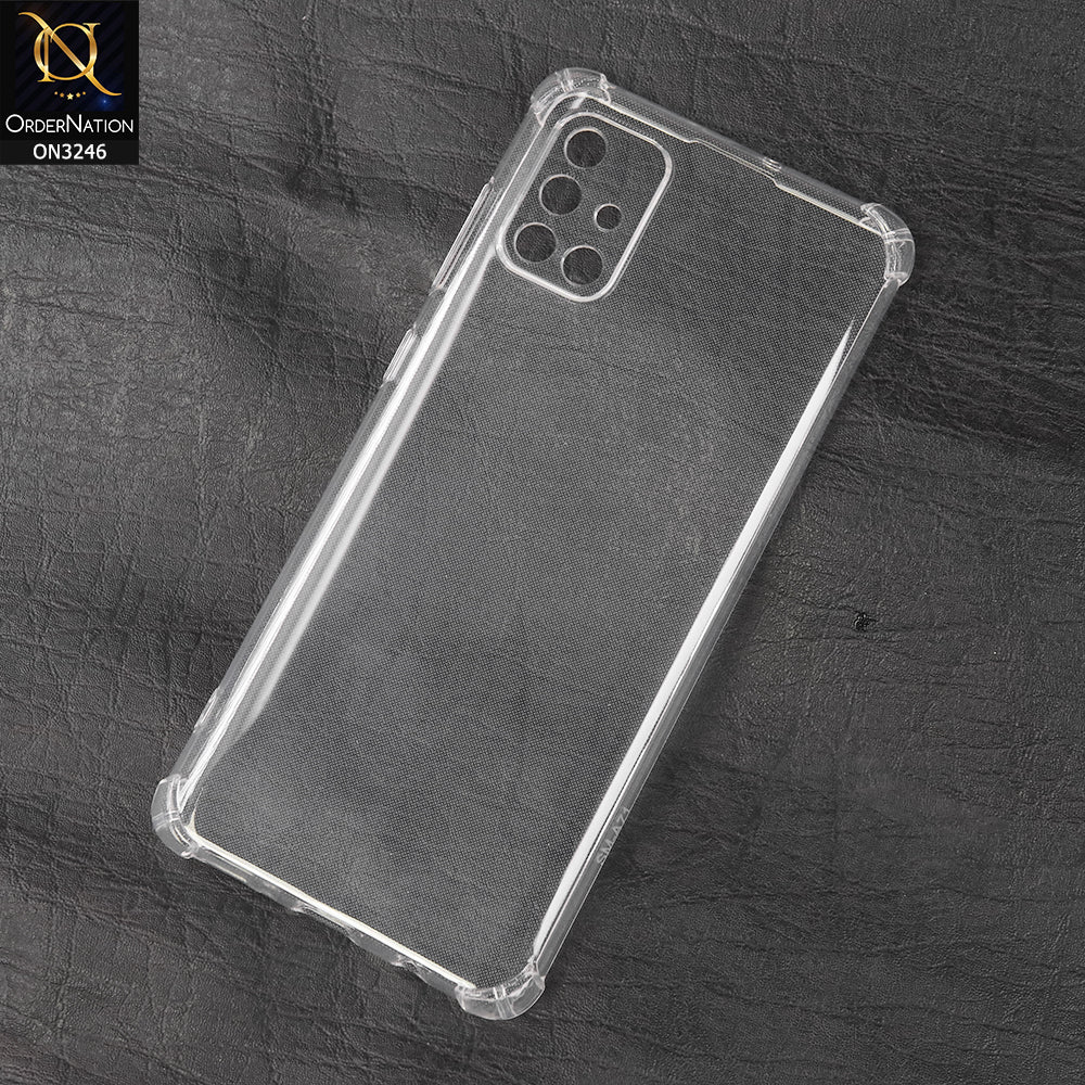 Samsung Galaxy A71 Cover - Transparent -  Soft 4D Design Shockproof Silicone Transparent Clear Camera Protection Case