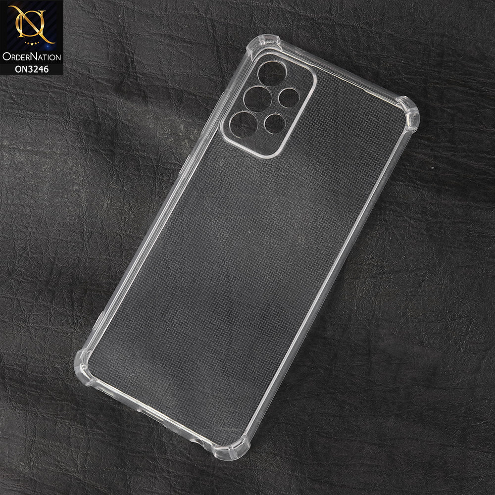 Samsung Galaxy A72 Cover - Transparent -  Soft 4D Design Shockproof Silicone Transparent Clear Camera Protection Case