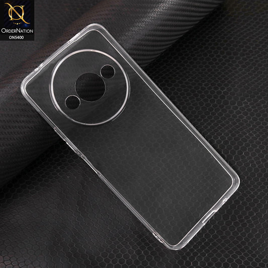 Xiaomi Redmi A3 Cover - Transparent - Soft 4D Design Shockproof Silicone Transparent Clear Camera Protection Case