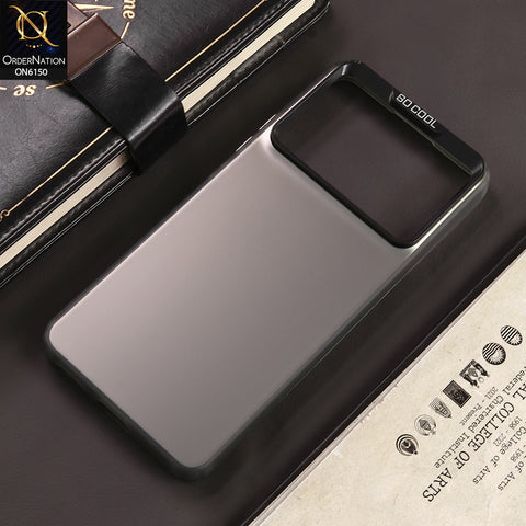 Xiaomi Poco X6 Pro Cover - Gray - New Luxury Matte Metallic Bumper Case With Soft Borderes Protection